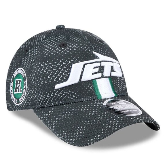 New Era Black New York Jets 2024 Youth NFL Sideline 9FORTY Stretch-Snap Hat New - Picture 1 of 4